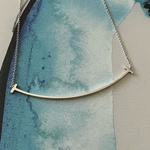 Authentic Sterling Silver Tiffany & Co Smile Necklace